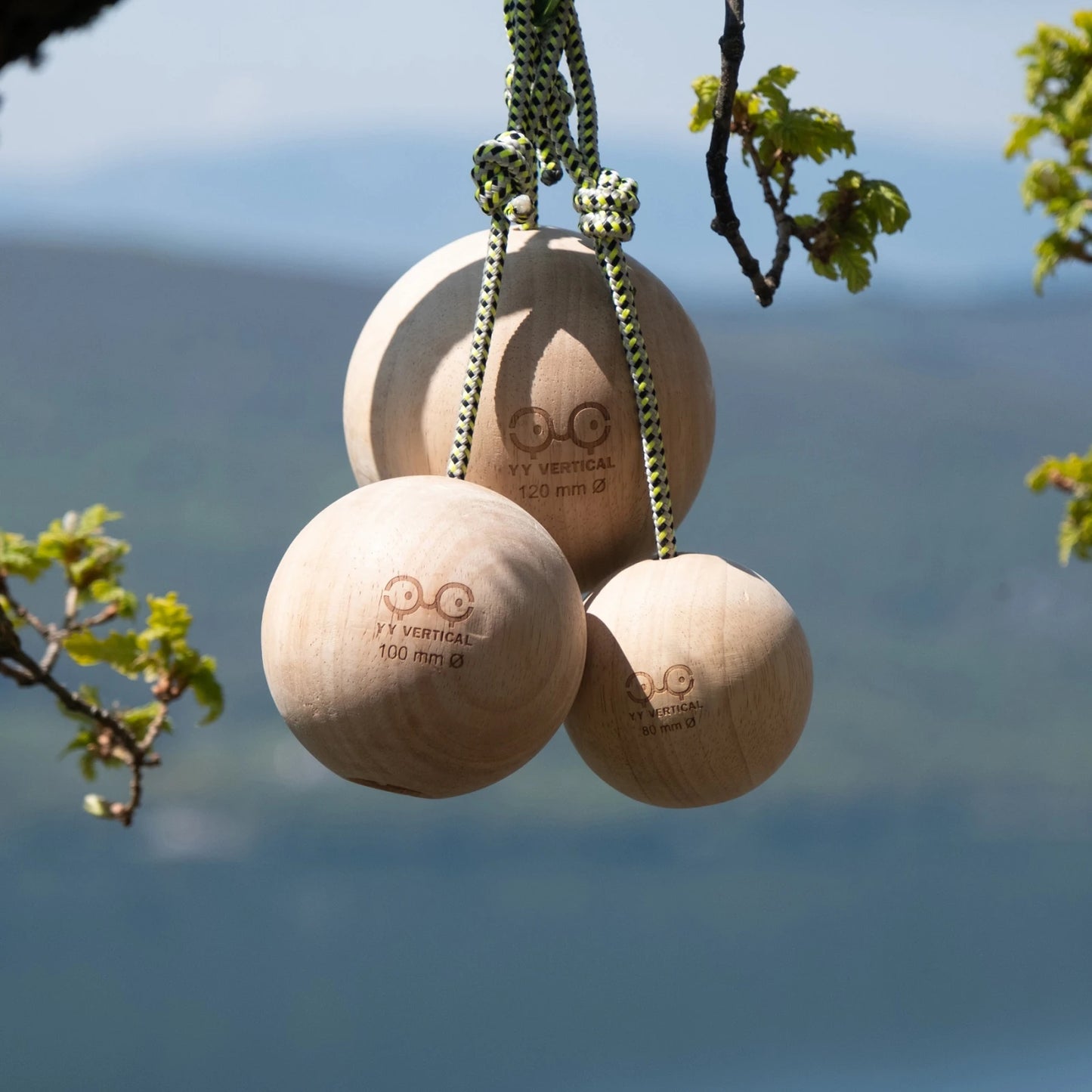 YYVertical Climbing balls závěsné chyty na stromě